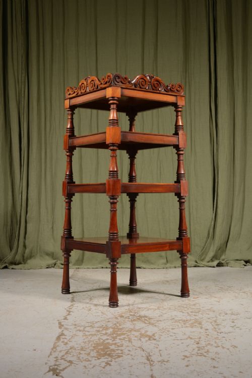 a william iv mahogany whatnot c1835 - CATEGORY: ANTIQUE FURNITURE - DATED 