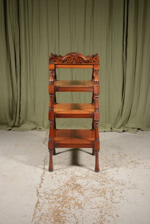 A WILLIAM IV MAHOGANY WHATNOT C1835 - ADDITIONAL PHOTO 1