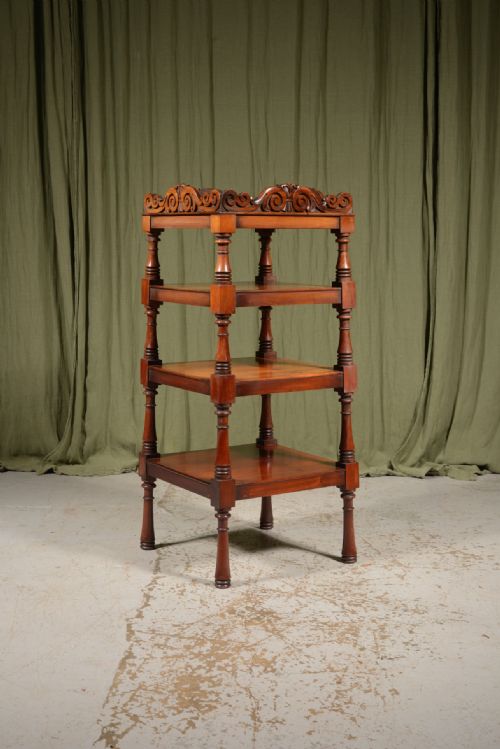 A WILLIAM IV MAHOGANY WHATNOT C1835 - ADDITIONAL PHOTO 2