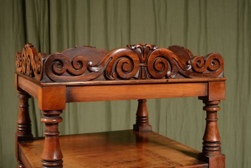 A WILLIAM IV MAHOGANY WHATNOT C1835 - ADDITIONAL PHOTO 3