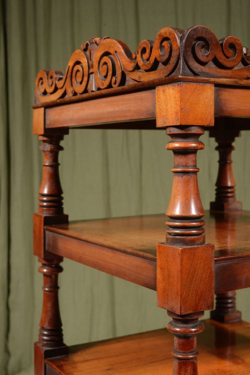 A WILLIAM IV MAHOGANY WHATNOT C1835 - ADDITIONAL PHOTO 6