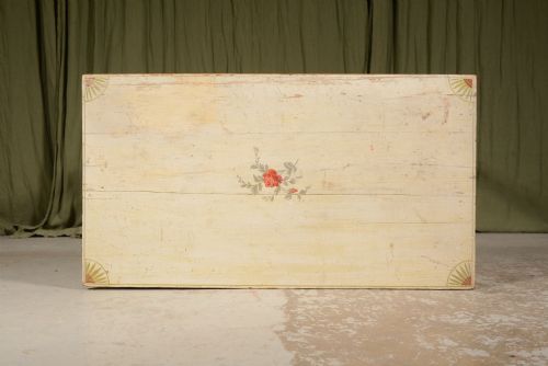 AN EARLY VICTORIAN PAINTED PINE SIDE TABLE C1840 - ADDITIONAL PHOTO 7