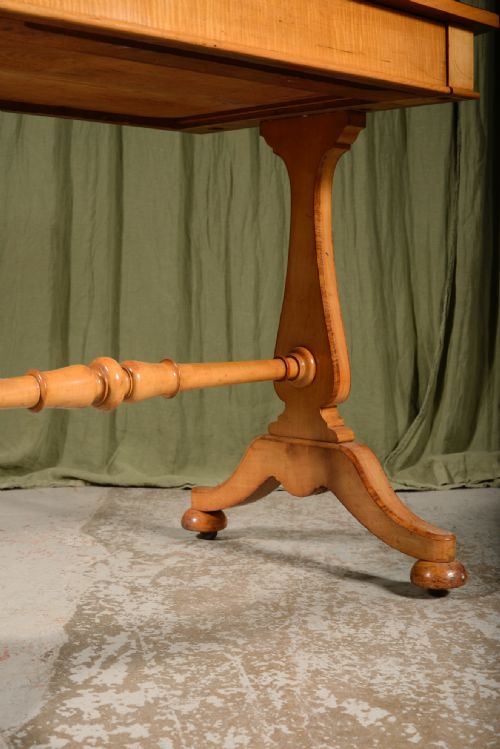 A SYCAMORE WRITING TABLE BY MARSH AND JONES LEEDS C1865 - ADDITIONAL PHOTO 5