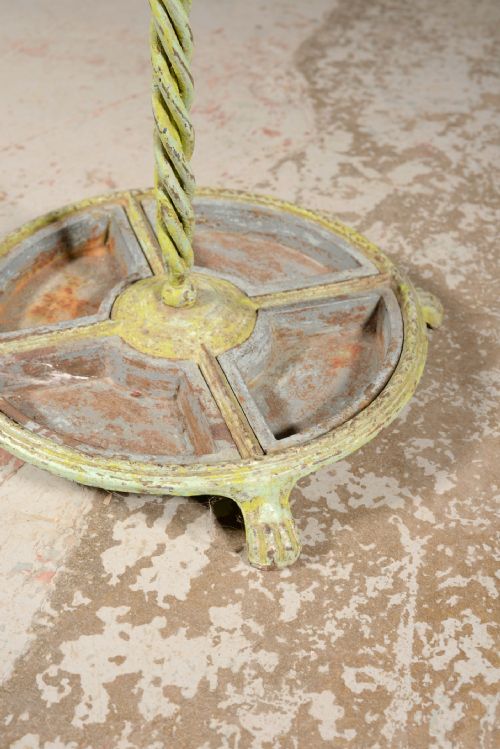 A VERDIGRIS WROUGHT IRON STICK UMBRELLA STAND C1900 - ADDITIONAL PHOTO 5