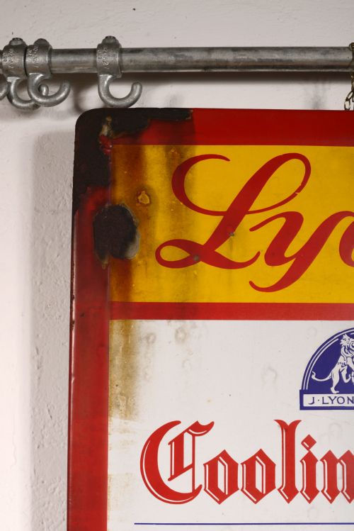 A LYONS' ICE CREAM ENAMEL ADVERTISING SIGN C1920 - ADDITIONAL PHOTO 3