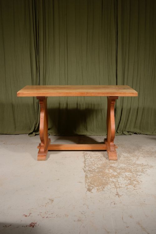 A SMALL HEAL'S STYLE COTSWOLD SCHOOL LIGHT OAK DINING TABLE C1930 - ADDITIONAL PHOTO 5