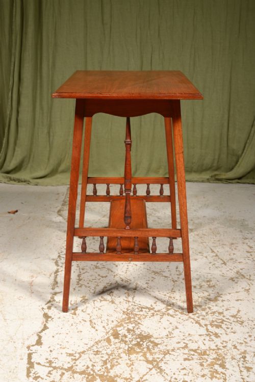 AN AESTHETIC MOVEMENT WALNUT TABLE IN THE STYLE OF COLLINSON AND LOCK C1870 - ADDITIONAL PHOTO 2