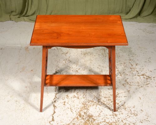 AN AESTHETIC MOVEMENT WALNUT TABLE IN THE STYLE OF COLLINSON AND LOCK C1870 - ADDITIONAL PHOTO 3