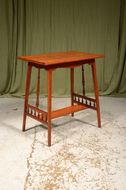AN AESTHETIC MOVEMENT WALNUT TABLE IN THE STYLE OF COLLINSON AND LOCK C1870 - ADDITIONAL PHOTO 6