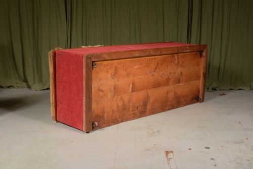 AN VICTORIAN UPHOLSTERED BOX OTTOMAN FOOT STOOL C1880 - ADDITIONAL PHOTO 8