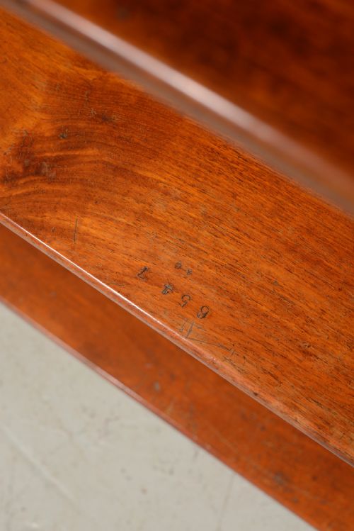 VICTORIAN TEAK AND GILT BRASS CAMPAIGN SHELVES ATTRIBUTED TO ARMY NAVY CSL C1880 - ADDITIONAL PHOTO 12