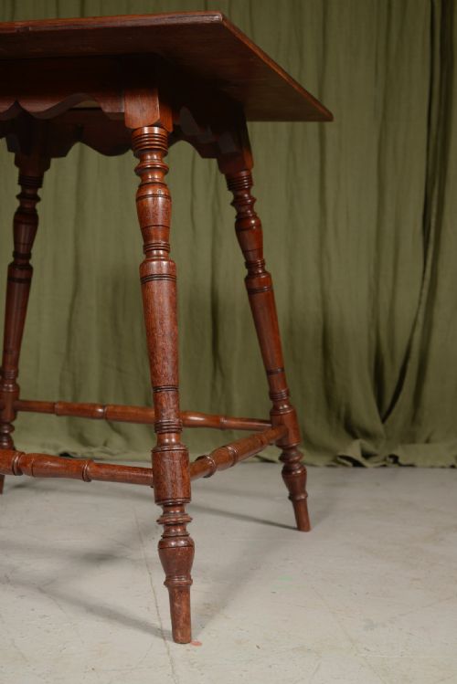 AN AESTHETIC MOVEMENT WALNUT TABLE DESIGNED BY CHARLES EASTLAKE C1870 - ADDITIONAL PHOTO 2