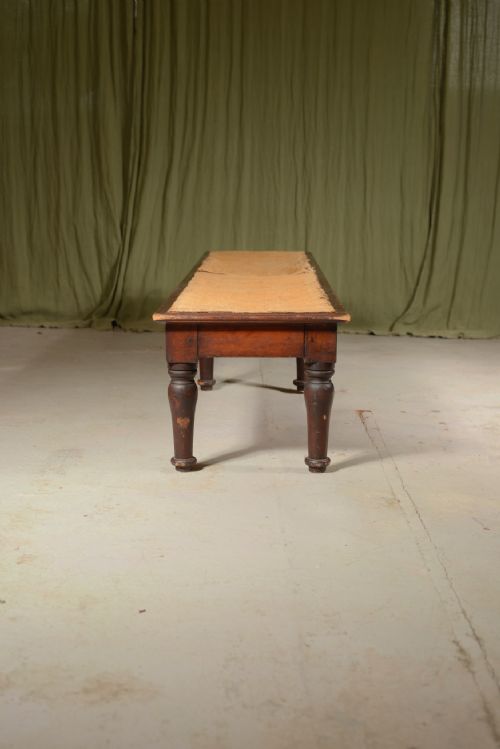 A VICTORIAN COUNTRY HOUSE STAINED PINE FOOTSTOOL OTTOMAN C1880 - ADDITIONAL PHOTO 1