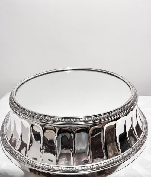 large antique wedding cake stand or centrepiece plateau by elkington c1880 - CATEGORY: ANTIQUE SILVER - DATED 1900