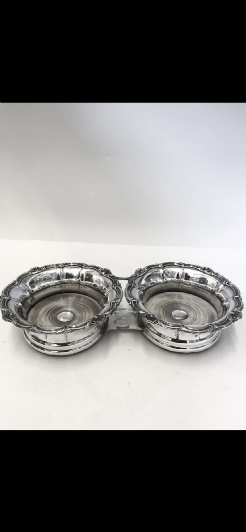 antique old sheffield silver plate decanter trolley c1830 - CATEGORY: ANTIQUE SILVER - DATED 1800