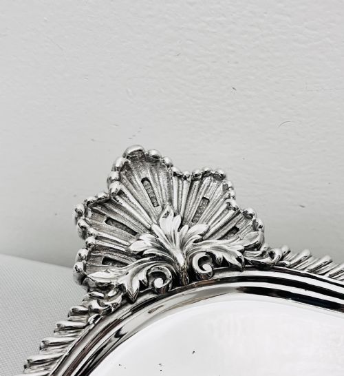 VICTORIAN SILVER PLATED SERVING TRAYS BY ELKINGTON CO C1880 - ADDITIONAL PHOTO 1