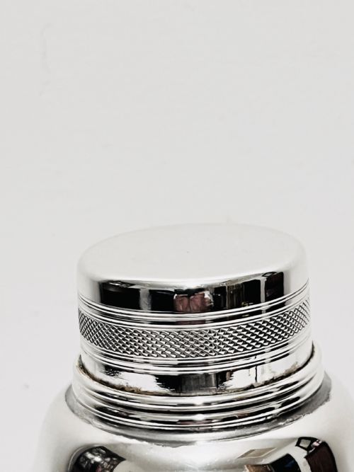 SMART ANTIQUE SILVER PLATED COCKTAIL SHAKER BY P H VOGEL - ADDITIONAL PHOTO 2