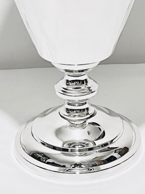 LARGE VINTAGE SILVER PLATED TROPHY CUP C1950 - ADDITIONAL PHOTO 1