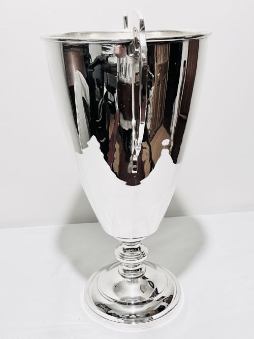 LARGE VINTAGE SILVER PLATED TROPHY CUP C1950 - ADDITIONAL PHOTO 6
