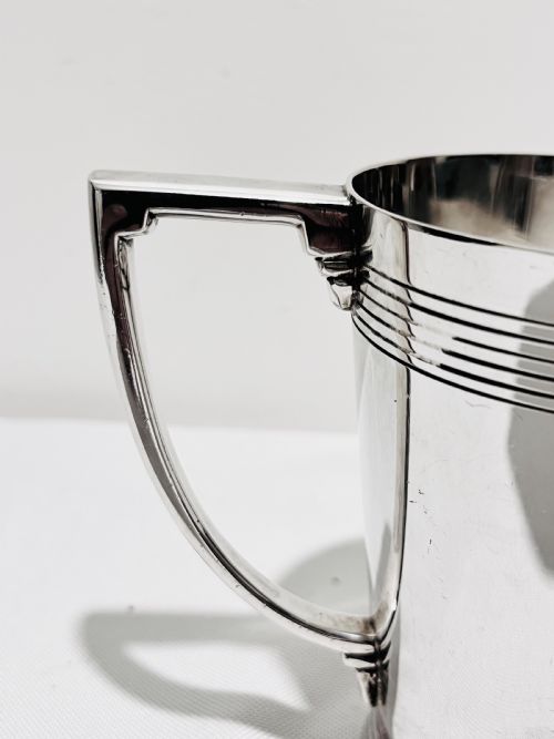 A HANDSOME PAIR OF TANKARDS DESIGNED BY KEITH MURRAY FOR MAPPIN WEBB C1930 - ADDITIONAL PHOTO 8