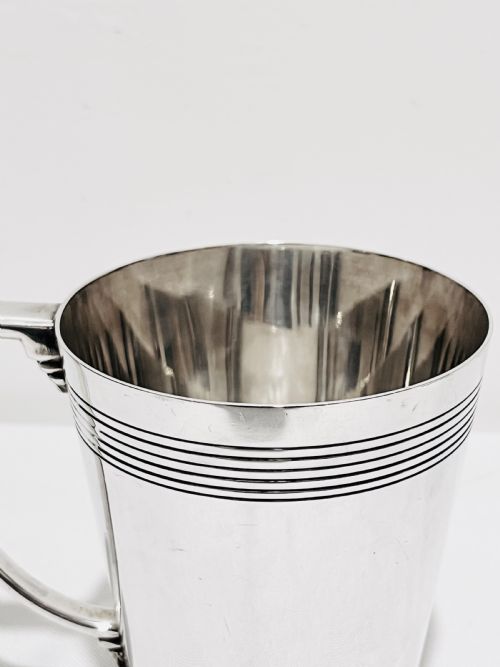 A HANDSOME PAIR OF TANKARDS DESIGNED BY KEITH MURRAY FOR MAPPIN WEBB C1930 - ADDITIONAL PHOTO 10