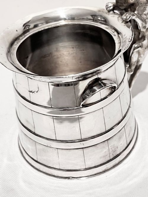 CAT GOT THE CREAM NOVELTY MILK CHURN BY REED BARTON C1880 - ADDITIONAL PHOTO 4