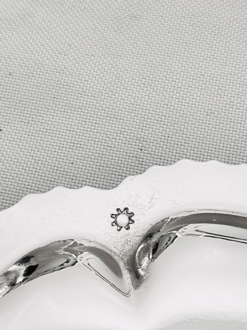 HANDSOME SET OF 6 SILVER PLATED UNDER PLATES C1920 - ADDITIONAL PHOTO 7