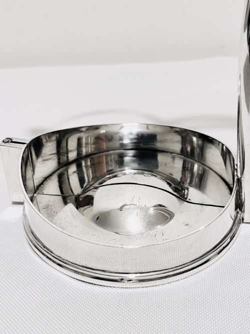 ANTIQUE SILVER PLATED WINE OR PORT BOTTLE HOLDER BY MAPPIN WEBB C1910 - ADDITIONAL PHOTO 1