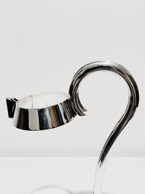 ANTIQUE SILVER PLATED WINE OR PORT BOTTLE HOLDER BY MAPPIN WEBB C1910 - ADDITIONAL PHOTO 2