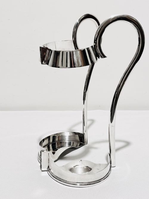 ANTIQUE SILVER PLATED WINE OR PORT BOTTLE HOLDER BY MAPPIN WEBB C1910 - ADDITIONAL PHOTO 5