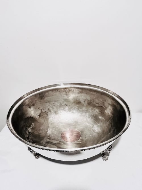 ANTIQUE SILVER PLATED CONVERTED MEAT COVER INTO A WINE CHILLER COOLER C1880 - ADDITIONAL PHOTO 6