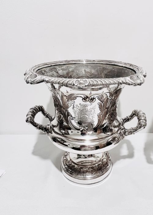 PAIR OF ANTIQUE OLD SHEFFIELD SILVER PLATE WINE COOLERS C1830 - ADDITIONAL PHOTO 5