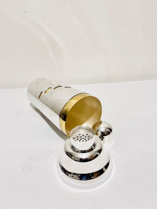 SMART SILVER PLATED DIAL A DRINK COCKTAIL SHAKER BY NAPIER COMPANY C1935 - ADDITIONAL PHOTO 3