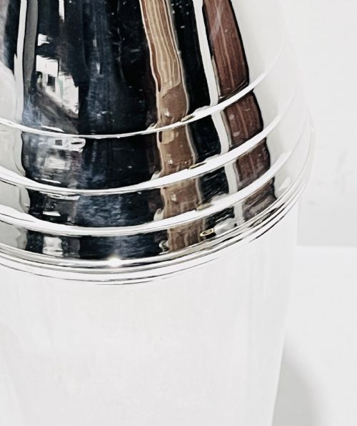ART DECO SILVER PLATED COCKTAIL SHAKER BY BARKER ELLIS C1930 - ADDITIONAL PHOTO 2