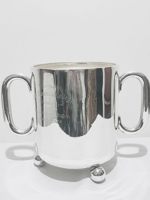 antique silver plated trophy wine cooler c1900 - CATEGORY: ANTIQUE SILVER - DATED 1900