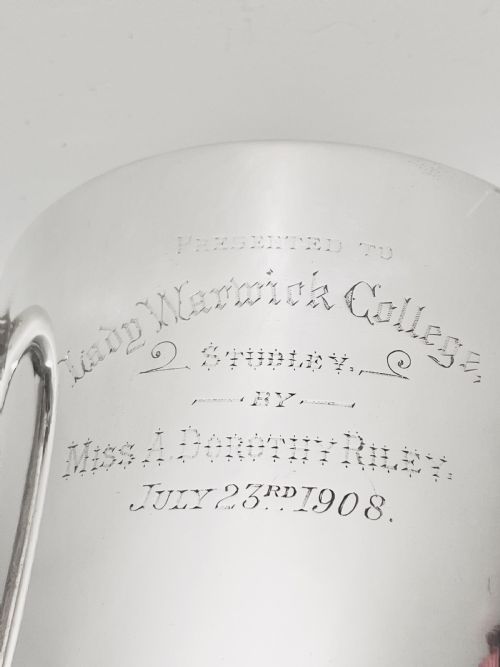 ANTIQUE SILVER PLATED TROPHY WINE COOLER C1900 - ADDITIONAL PHOTO 4
