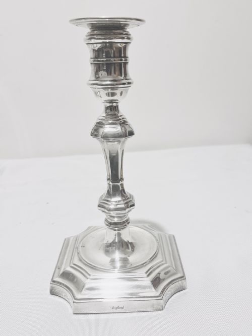 SET OF 4 ANTIQUE SILVER PLATED CANDLESTICKS C1900 BY BARKER ELLIS - ADDITIONAL PHOTO 3