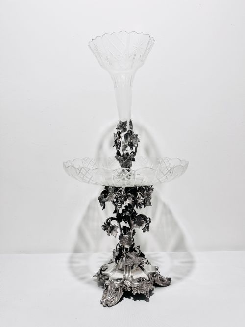 antique silver plated table centrepiece c1880 - CATEGORY: ANTIQUE SILVER - DATED 1880