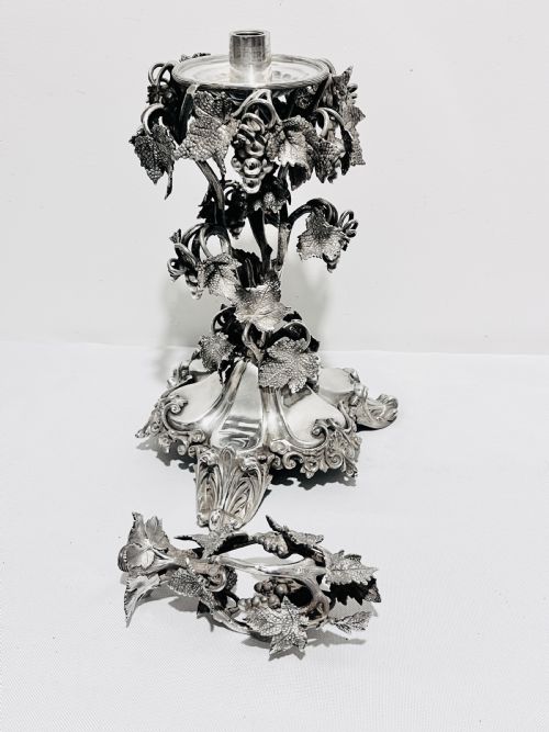 ANTIQUE SILVER PLATED TABLE CENTREPIECE C1880 - ADDITIONAL PHOTO 9