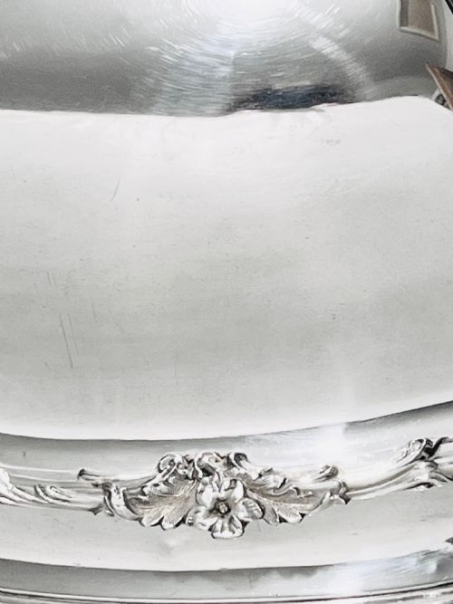 ANTIQUE OLD SHEFFIELD SILVER PLATE MEAT DOME WITH ORIGINAL FLAT C1830 - ADDITIONAL PHOTO 2