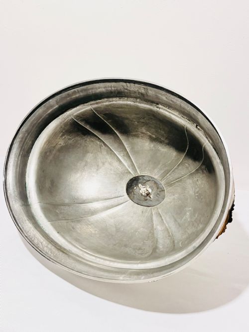 ANTIQUE OLD SHEFFIELD SILVER PLATE MEAT DOME WITH ORIGINAL FLAT C1830 - ADDITIONAL PHOTO 7