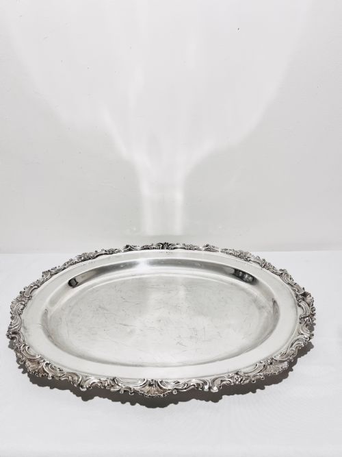 ANTIQUE OLD SHEFFIELD SILVER PLATE MEAT DOME WITH ORIGINAL FLAT C1830 - ADDITIONAL PHOTO 8