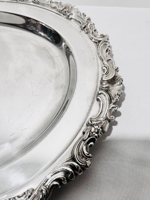 ANTIQUE OLD SHEFFIELD SILVER PLATE MEAT DOME WITH ORIGINAL FLAT C1830 - ADDITIONAL PHOTO 9