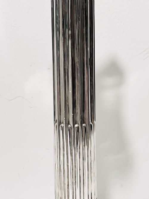 TRADITIONAL PAIR OF ANTIQUE SILVER PLATED CORINTHIAN COLUMN CANDLESTICKS C1880 - ADDITIONAL PHOTO 3