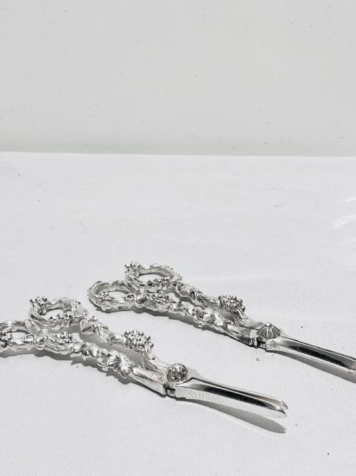 ANTIQUE SILVER PLATED GRAPES STAND BY MAPPIN WEBB C1880 - ADDITIONAL PHOTO 5