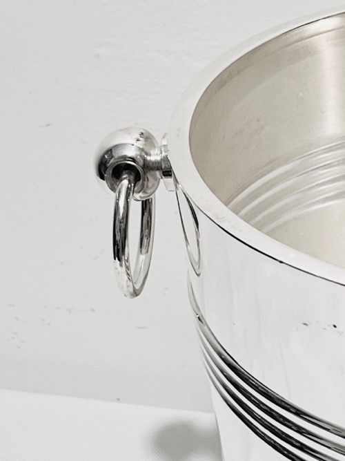CHRISTOFLE SILVER PLATED CHAMPAGNE BUCKET OR WINE COOLER C1930 - ADDITIONAL PHOTO 2