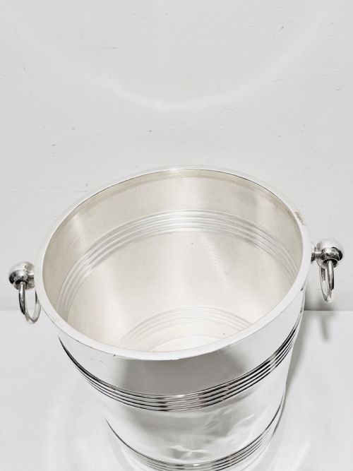 CHRISTOFLE SILVER PLATED CHAMPAGNE BUCKET OR WINE COOLER C1930 - ADDITIONAL PHOTO 3