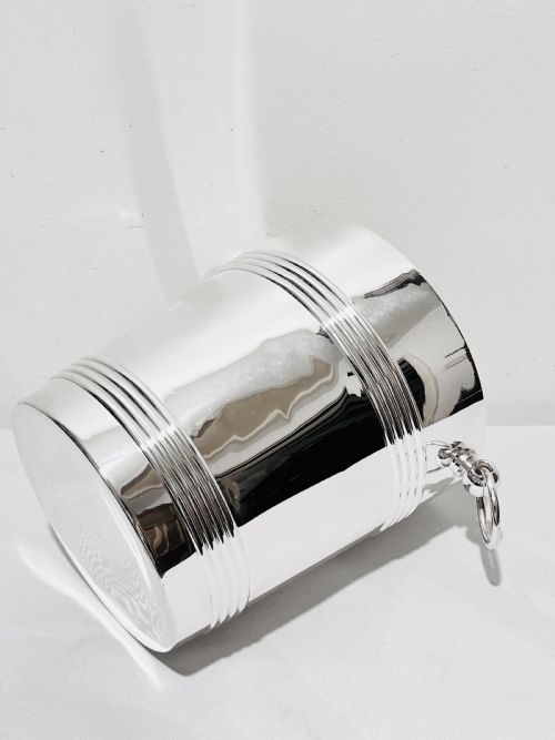 CHRISTOFLE SILVER PLATED CHAMPAGNE BUCKET OR WINE COOLER C1930 - ADDITIONAL PHOTO 4