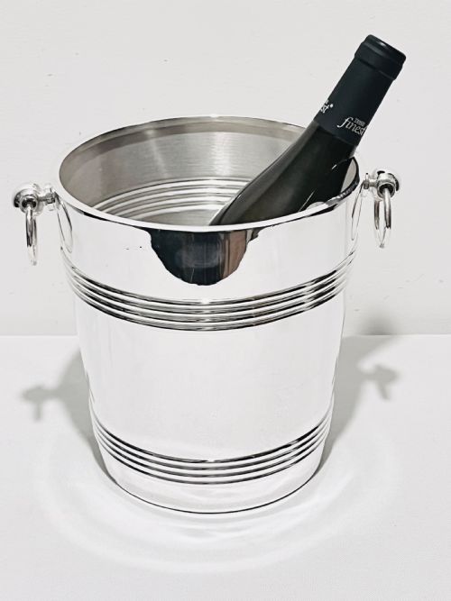 CHRISTOFLE SILVER PLATED CHAMPAGNE BUCKET OR WINE COOLER C1930 - ADDITIONAL PHOTO 5