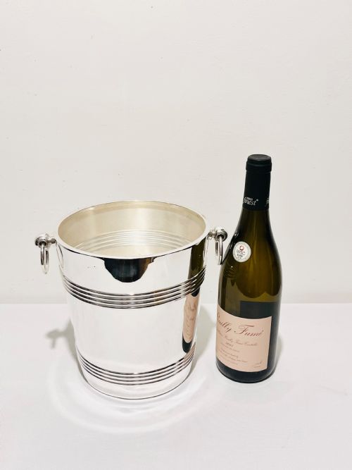 CHRISTOFLE SILVER PLATED CHAMPAGNE BUCKET OR WINE COOLER C1930 - ADDITIONAL PHOTO 6